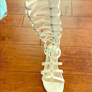 White long Goliath sandals